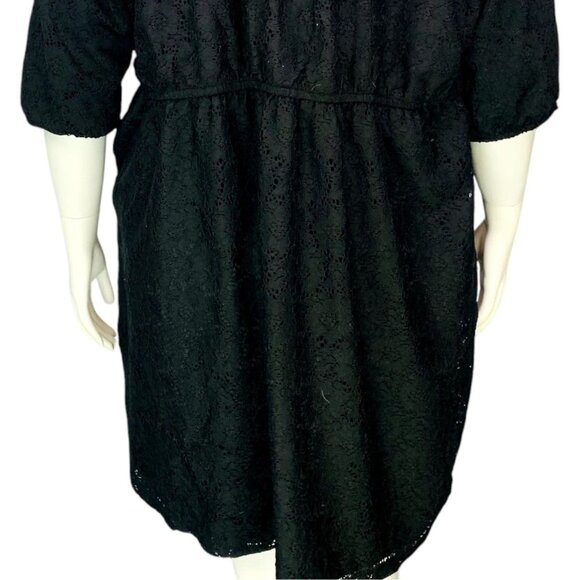 VTG NEW Torrid Kali Surplus Bubble Dress Black Lace Elastic Waist Size 3 | 3X - Picture 5 of 16